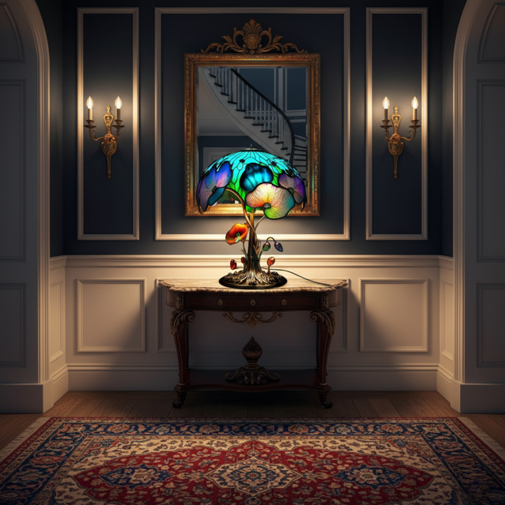 Lampa Kwiatowa Grzyb Boho Chic