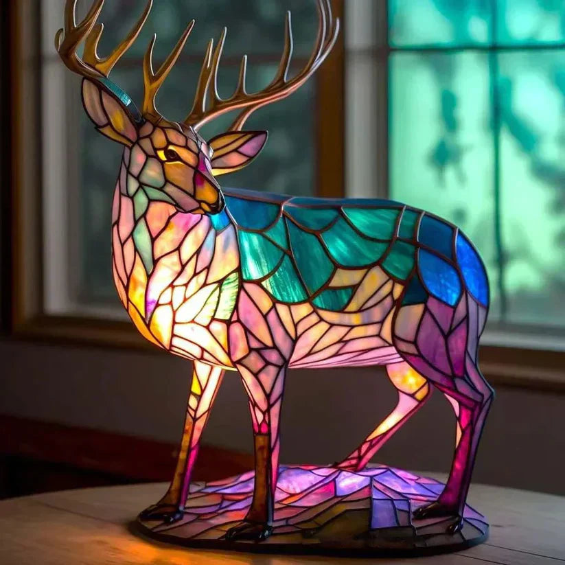 Lampa Piaskowa z Motywem Jelenia