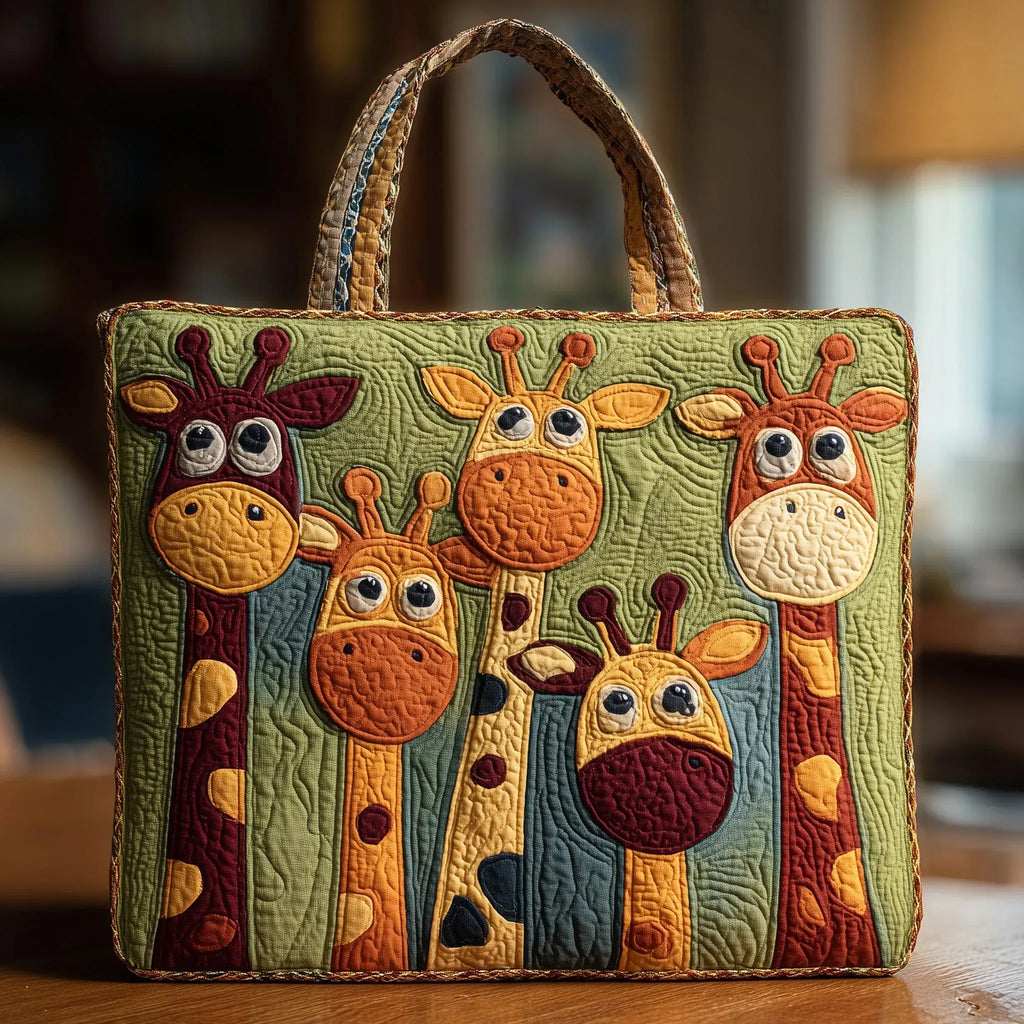 Torba tote pikowana - Żyrafa