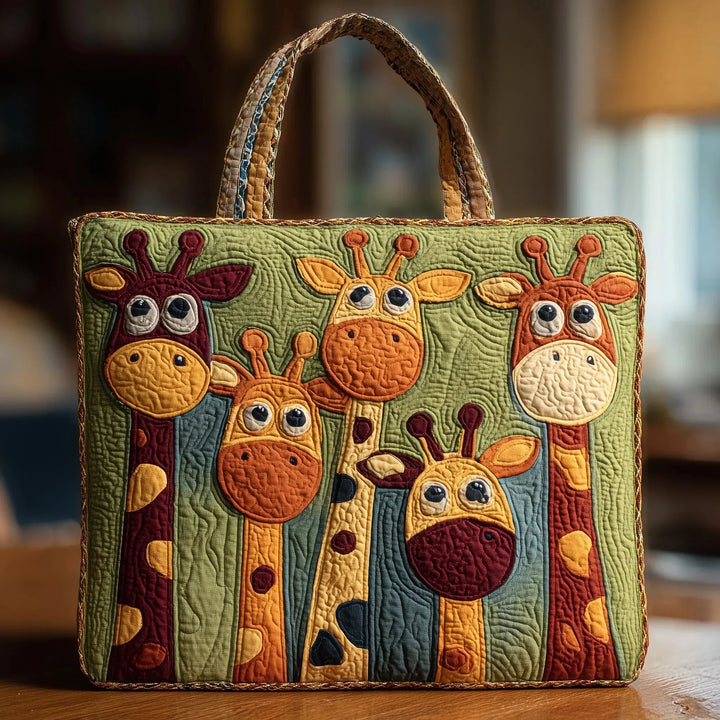 Torba tote pikowana - Żyrafa