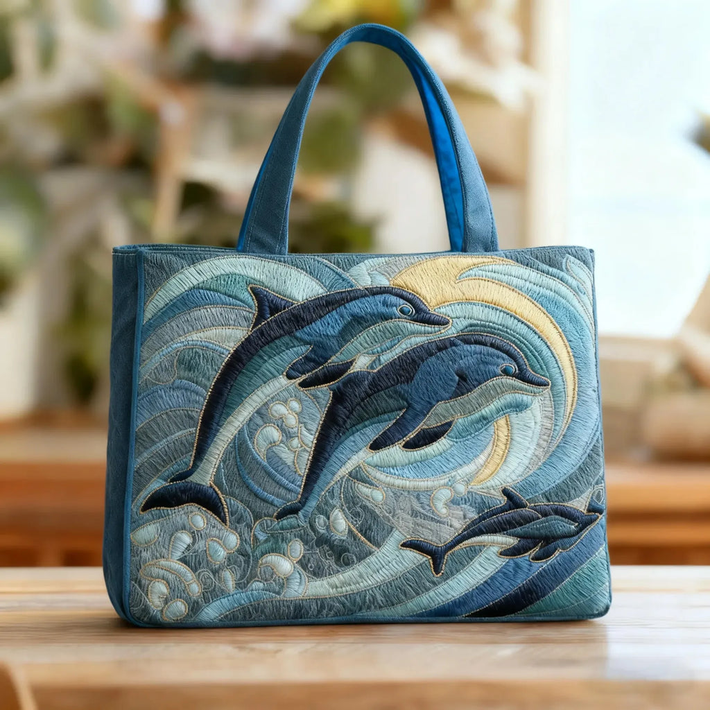 Torba Ręcznie Robiona - Delfin Oceaniczny