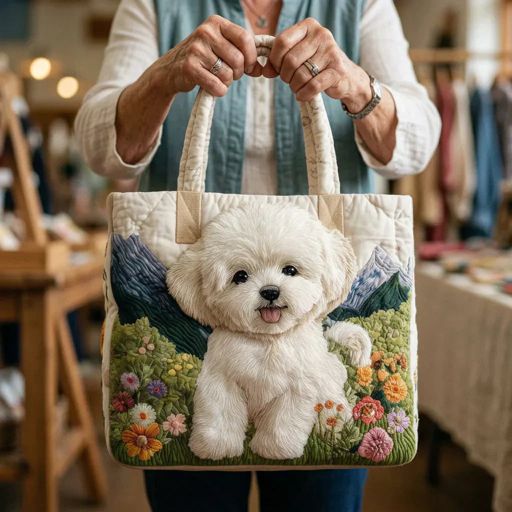 Torba Artystyczna Pikowana - Czarujący Pies
