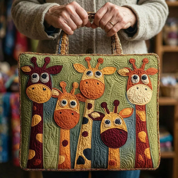 Torba tote pikowana - Żyrafa